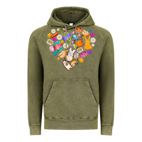 Vintage Olive Easter Love Vintage Hoodie - CowhideDigitalArt
