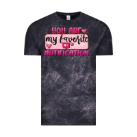 Cloud Black You Are My Favorite Notification Vintage Tee - FaDigitalArtStudio