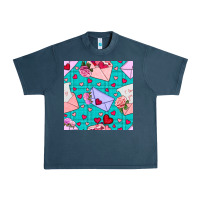 Midnight Navy valentines day love letter and envelope Urban Heavy Tee - BundleAndBundleShop