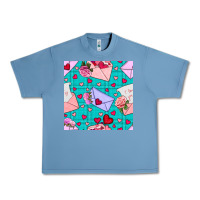 Pebble Blue valentines day love letter and envelope Urban Heavy Tee - BundleAndBundleShop