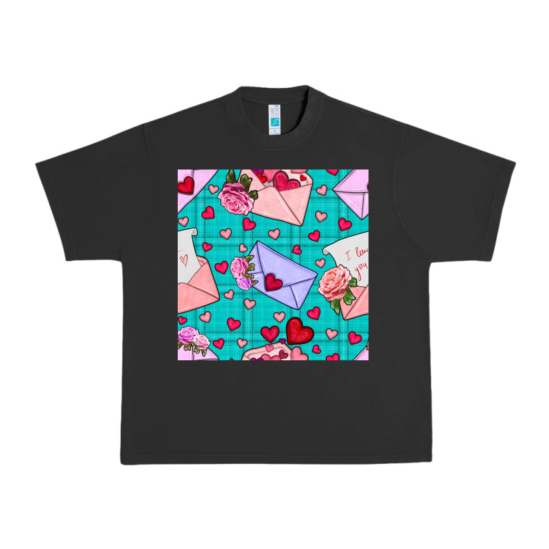 Valentines Day Love Letter And Envelope Urban Heavy Tee by BundleAndBundleShop | Teevron