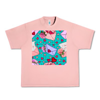Salmon valentines day love letter and envelope Urban Heavy Tee - BundleAndBundleShop