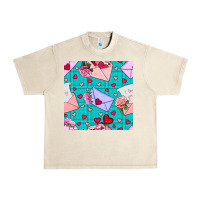 Sandshell valentines day love letter and envelope Urban Heavy Tee - BundleAndBundleShop