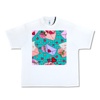 White valentines day love letter and envelope Urban Heavy Tee - BundleAndBundleShop