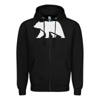 Black bear Zipper Hoodie - DesigneFamous