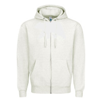 Oatmeal Heather bear Zipper Hoodie - DesigneFamous