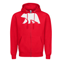 Red bear Zipper Hoodie - DesigneFamous