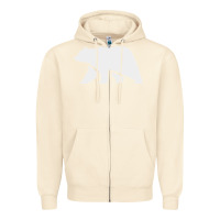 Sandshell bear Zipper Hoodie - DesigneFamous