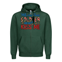 Sports Green welcome home soldier now kiss me Zipper Hoodie - JahusDesignShop
