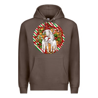 Coffee christmas goat family ornament Premium Hoodie - Artiststas