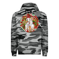 Slate Camo christmas goat family ornament Premium Hoodie - Artiststas