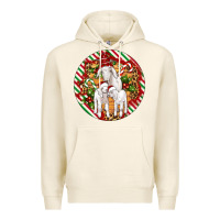 Tofu christmas goat family ornament Premium Hoodie - Artiststas