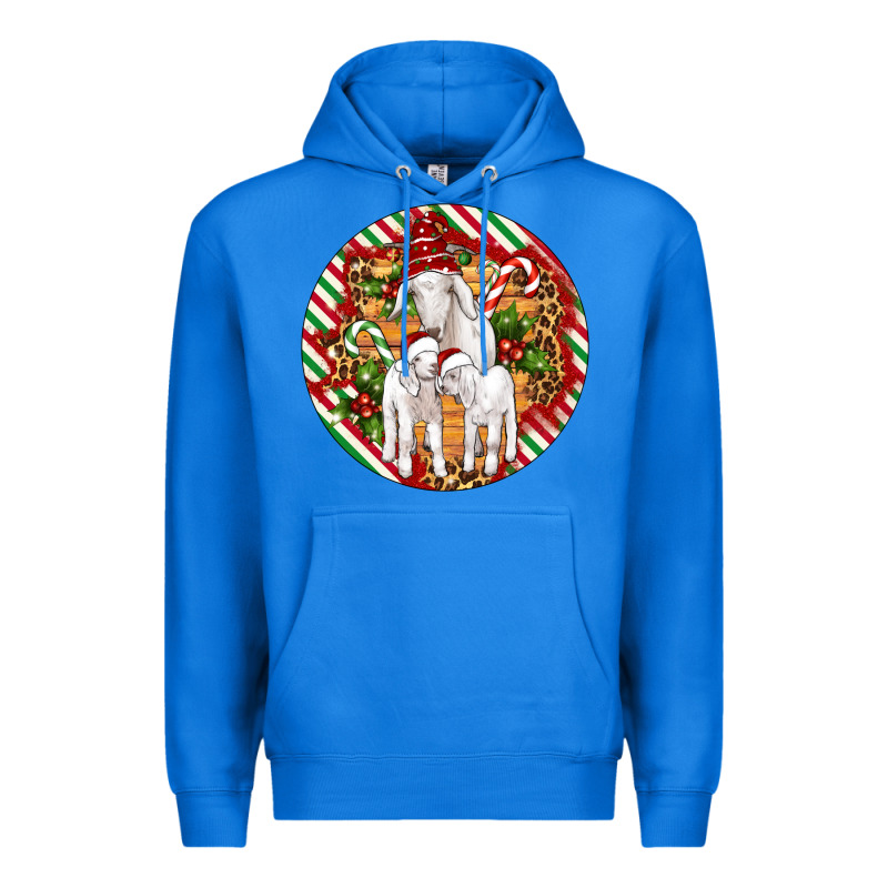 Christmas Goat Family Ornament Premium Hoodie by Artiststas | Teevron