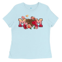 Baby Blue Valentine's day mom Mother's Day Ladies Tee - FaDigitalArtStudio