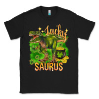 Black St. Patrick's day lucky Saurus Classic Tee - HowdyJamesFarm