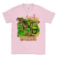 Bubblegum Pink St. Patrick's day lucky Saurus Classic Tee - HowdyJamesFarm