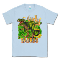 Dusty Blue St. Patrick's day lucky Saurus Classic Tee - HowdyJamesFarm