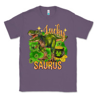 Lavender St. Patrick's day lucky Saurus Classic Tee - HowdyJamesFarm