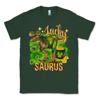 Sports Green St. Patrick's day lucky Saurus Classic Tee - HowdyJamesFarm