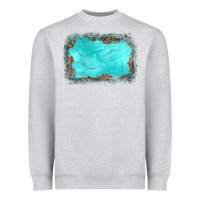 Heather Grey gemstone leopard background Heavyweight Sweatshirt - JahusDesignShop