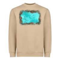 Mushroom gemstone leopard background Heavyweight Sweatshirt - JahusDesignShop