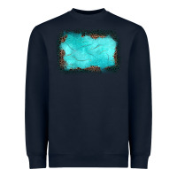 Navy gemstone leopard background Heavyweight Sweatshirt - JahusDesignShop