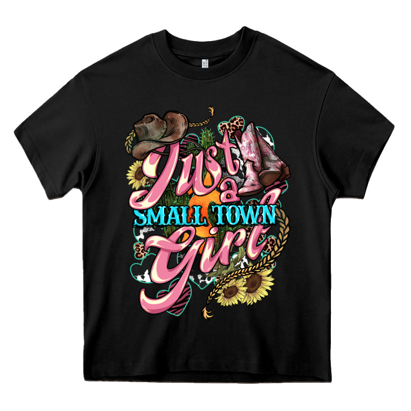 Just A Small Town Girl Heavy Core Tee by HowdyJamesFarm | Teevron