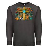 Smoke Fall Gemstone Cross Premium Sweatshirt - RanaPortraitStore