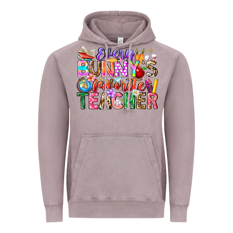 Every Bunny Favorite Teacher Easter Vintage Hoodie by CowhideDigitalArt | Teevron