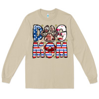 Mushroom American Dog Mom Long Sleeve Tee - CowhideDigitalArt