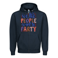 Navy we the people want to party Zipper Hoodie - JahusDesignShop