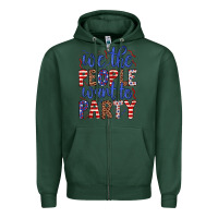 Sports Green we the people want to party Zipper Hoodie - JahusDesignShop
