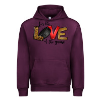Mauve Wine for the love of the game ice hockey Urban Hoodie - Jasminsmagicworld