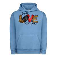 Pigment Pebble Blue for the love of the game ice hockey Urban Hoodie - Jasminsmagicworld