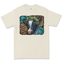 Bone Floral Cow Leopard Gemstone Premium Tee - CowCowDesign