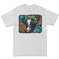 Floral Cow Leopard Gemstone Premium Tee | Teevron