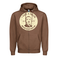 Chestnut martin luther day vintage Zipper Hoodie - DesigneFamous
