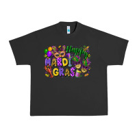 Pigment Black happy mardi gras Urban Heavy Tee - FaDigitalArtStudio