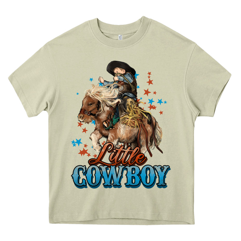 Little Cowboy Midilli Horse Kid Boy Heavy Core Tee by HowdyJamesFarm | Teevron