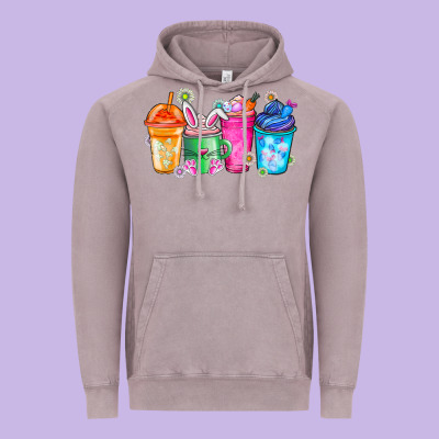 Easter Coffee Vintage Hoodie Designed By Cowhidedigitalart