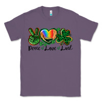 Lavender Peace love St. Patrick's Day Classic Tee - CowGirlArtShop