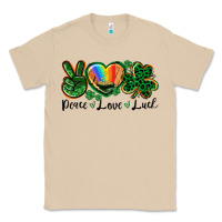 Mushroom Peace love St. Patrick's Day Classic Tee - CowGirlArtShop
