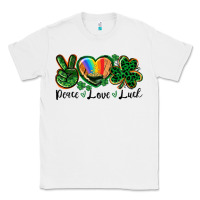 White Peace love St. Patrick's Day Classic Tee - CowGirlArtShop