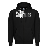 Black the sopranos Zipper Hoodie - DesigneFamous