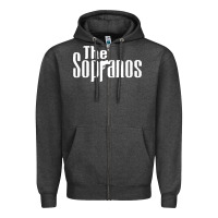 Charcoal Heather the sopranos Zipper Hoodie - DesigneFamous