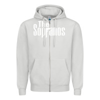Dove Grey the sopranos Zipper Hoodie - DesigneFamous