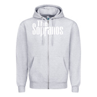 Heather Grey the sopranos Zipper Hoodie - DesigneFamous