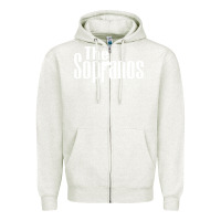 Oatmeal Heather the sopranos Zipper Hoodie - DesigneFamous