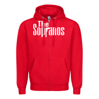 Red the sopranos Zipper Hoodie - DesigneFamous