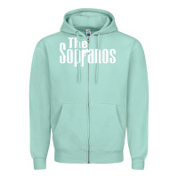 Seafoam the sopranos Zipper Hoodie - DesigneFamous